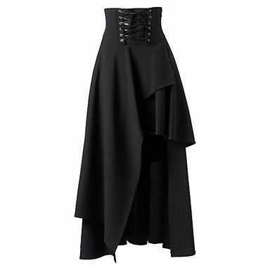 Autumn And Winter Irregular Gothic Skirt